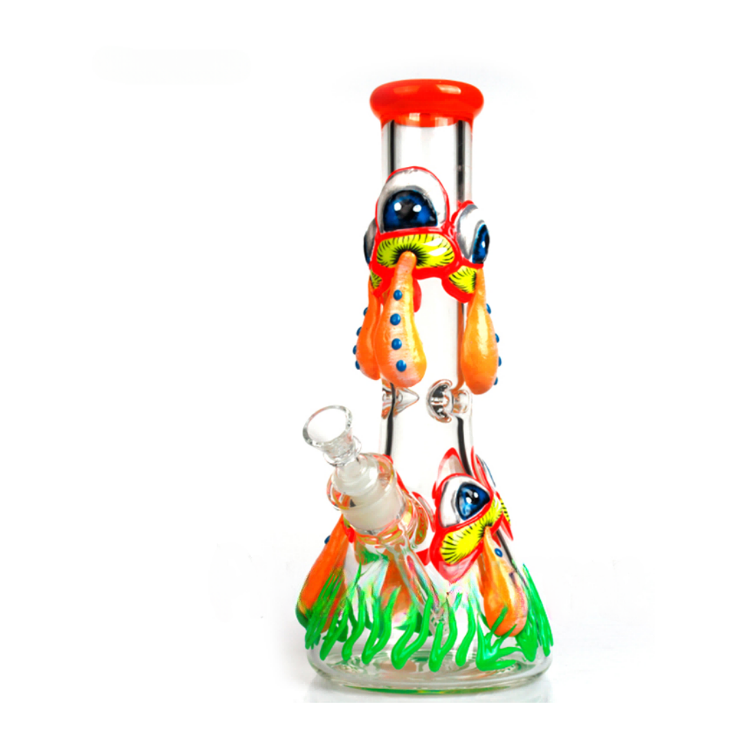 12.5in Mushroom glow beaker