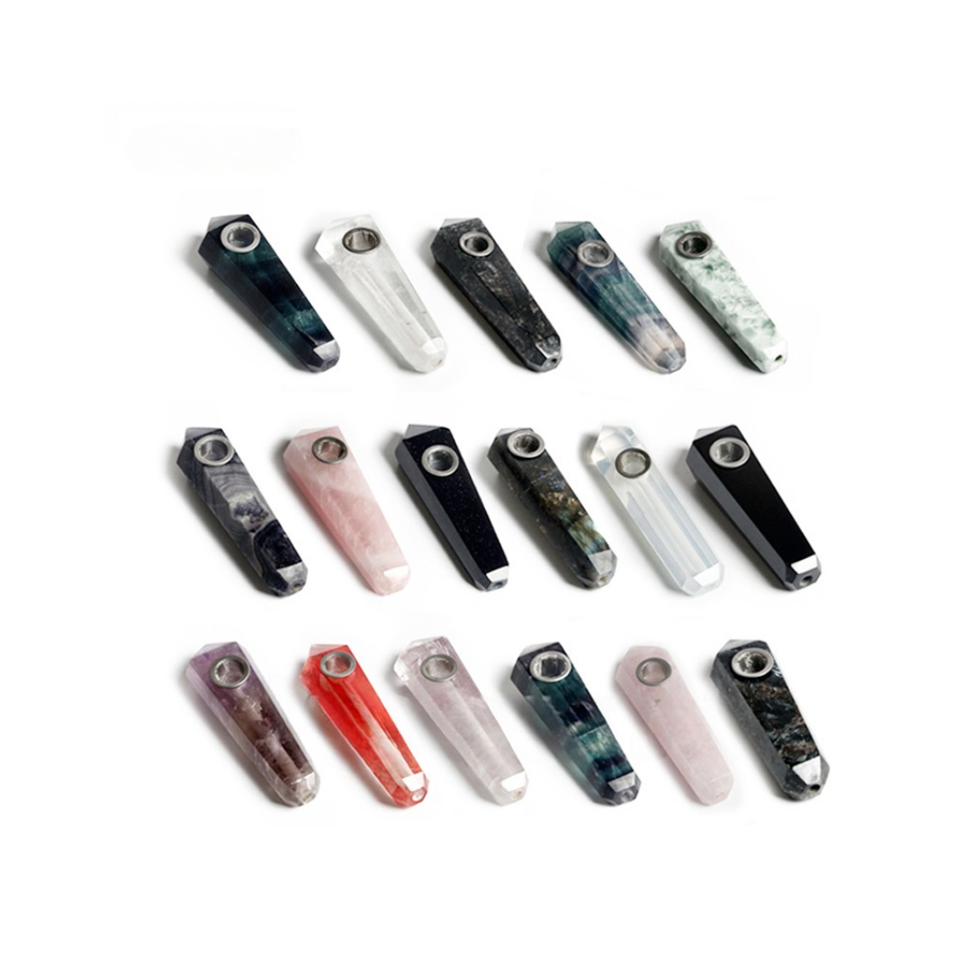 Crystal pipe mixed color