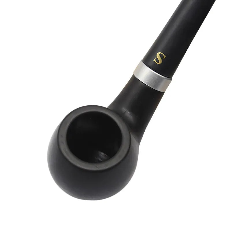 Portable Resin Wood Tobacco Pipe Micropore Metal Filter Bent Pipe Clean Filter Reusable Mouthpiece Cigarette Holder Smoking Pipe