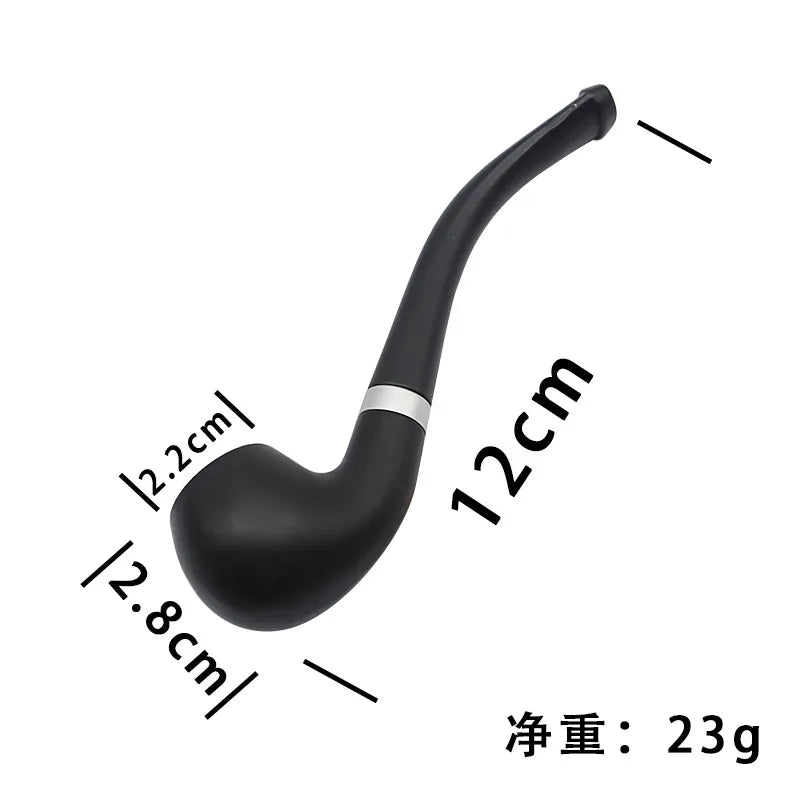 120mm Wood Smoking Pipe Resin Tobacco Cigar Cigarette Hand Pipes Men Gifts Smoking Accessories