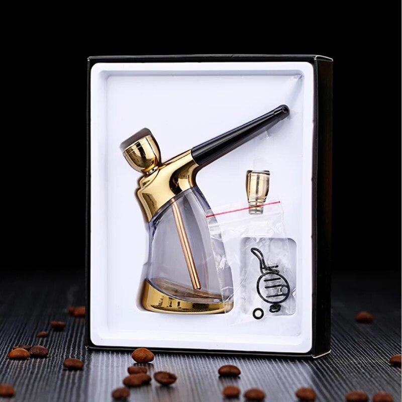 High Quality Creative Portable Water Smoking pipe with Bent Type Handmade Smoking Accessories Glass Hookah Cigarette Filter