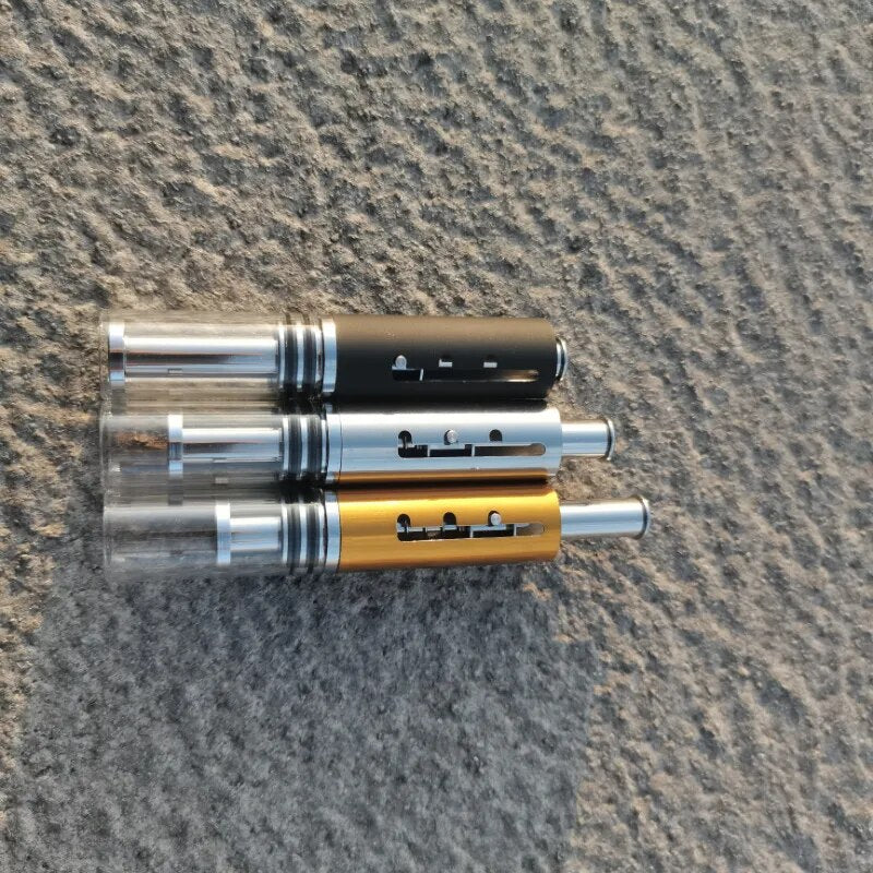 EDG Pipe Retractable Tobacco Pipe Piston Type Glass Pipe Dry Burner Smoking Products Gift for Men Herb Accessories
