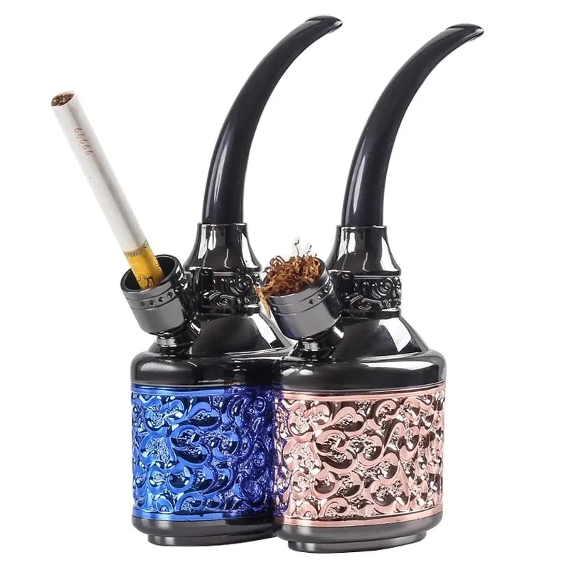 Popular Bottle Water Pipe Portable Mini Hookah Shisha Tobacco Smoking Pipes Accessories Gift of Health Metal Tube Filter