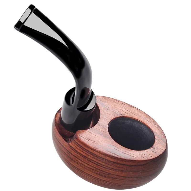 Rosewood Pocket Pipe Handmade Solid Wood Tobacco Pipe Old Fashioned Filter Pipe Accessories Dry Tobacco Accessories Smoking Tool
