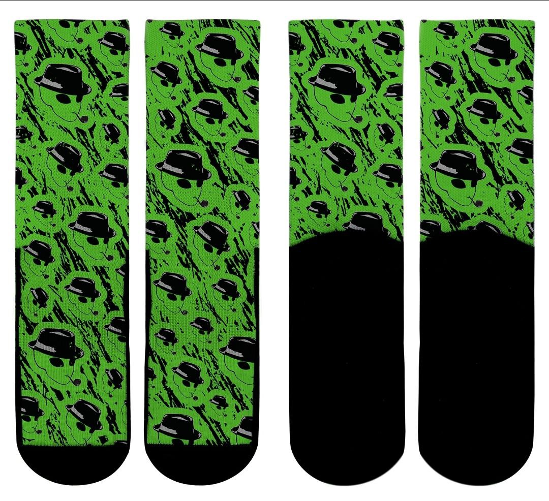 Fred the Alien Cosmic Face Crew Socks