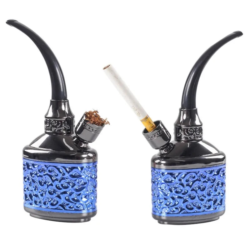 Popular Bottle Water Pipe Portable Mini Hookah Shisha Tobacco Smoking Pipes Accessories Gift of Health Metal Tube Filter