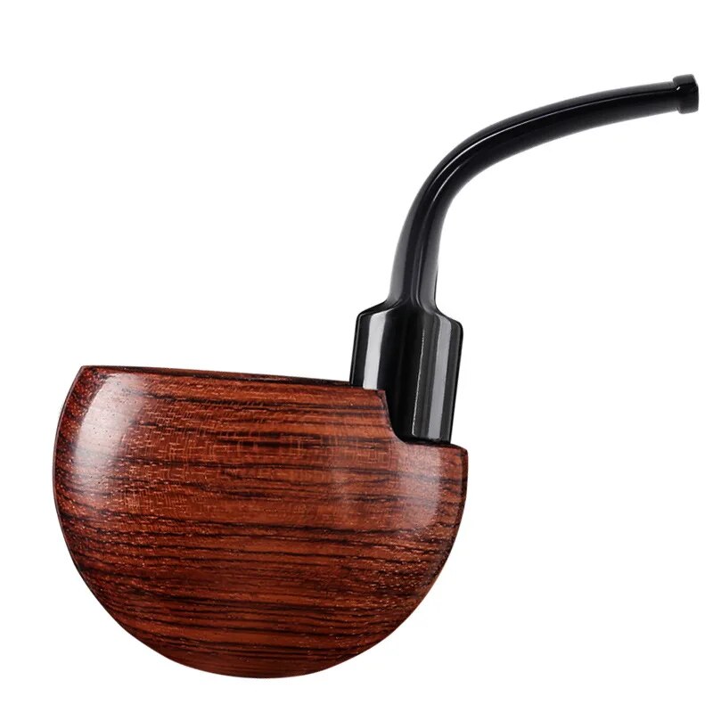 Rosewood Pocket Pipe Handmade Solid Wood Tobacco Pipe Old Fashioned Filter Pipe Accessories Dry Tobacco Accessories Smoking Tool