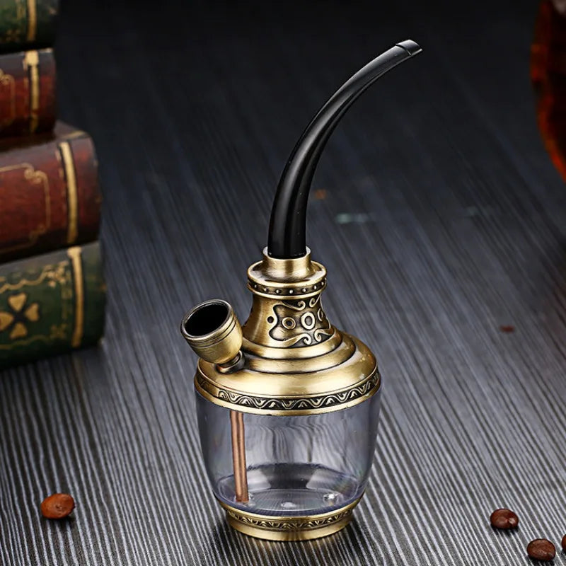 High Grade Complete Set Smoking Pipe  Dual-use Glass Cigarette Pot Old Style Mouthpiece for Hookah Portable Tobacco for Hookah